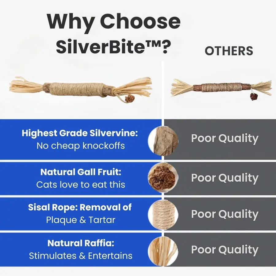 SilverBite™ – Natural Dental Chew Sticks for Cats
